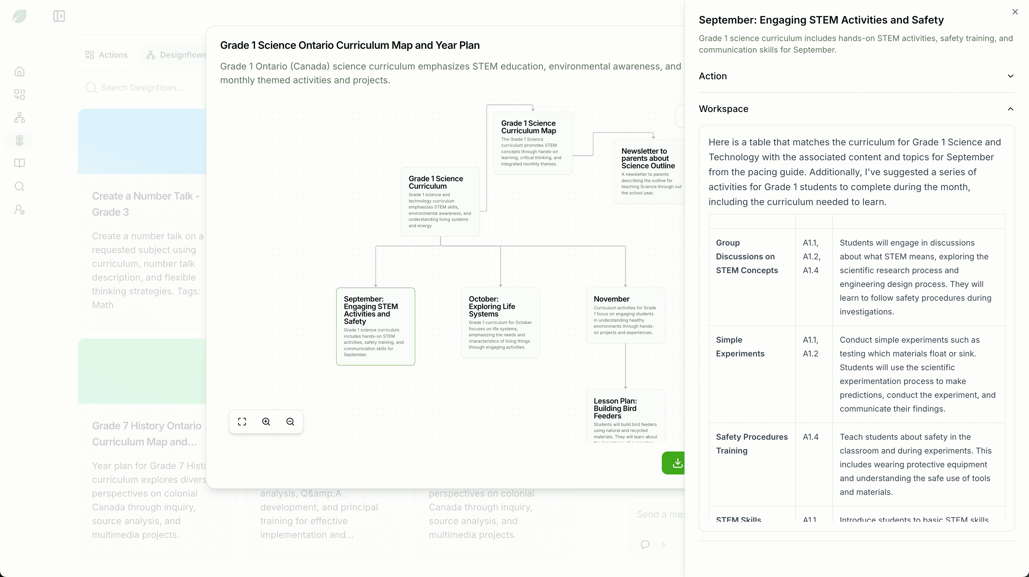 Screenshot of Downloading a Designflow