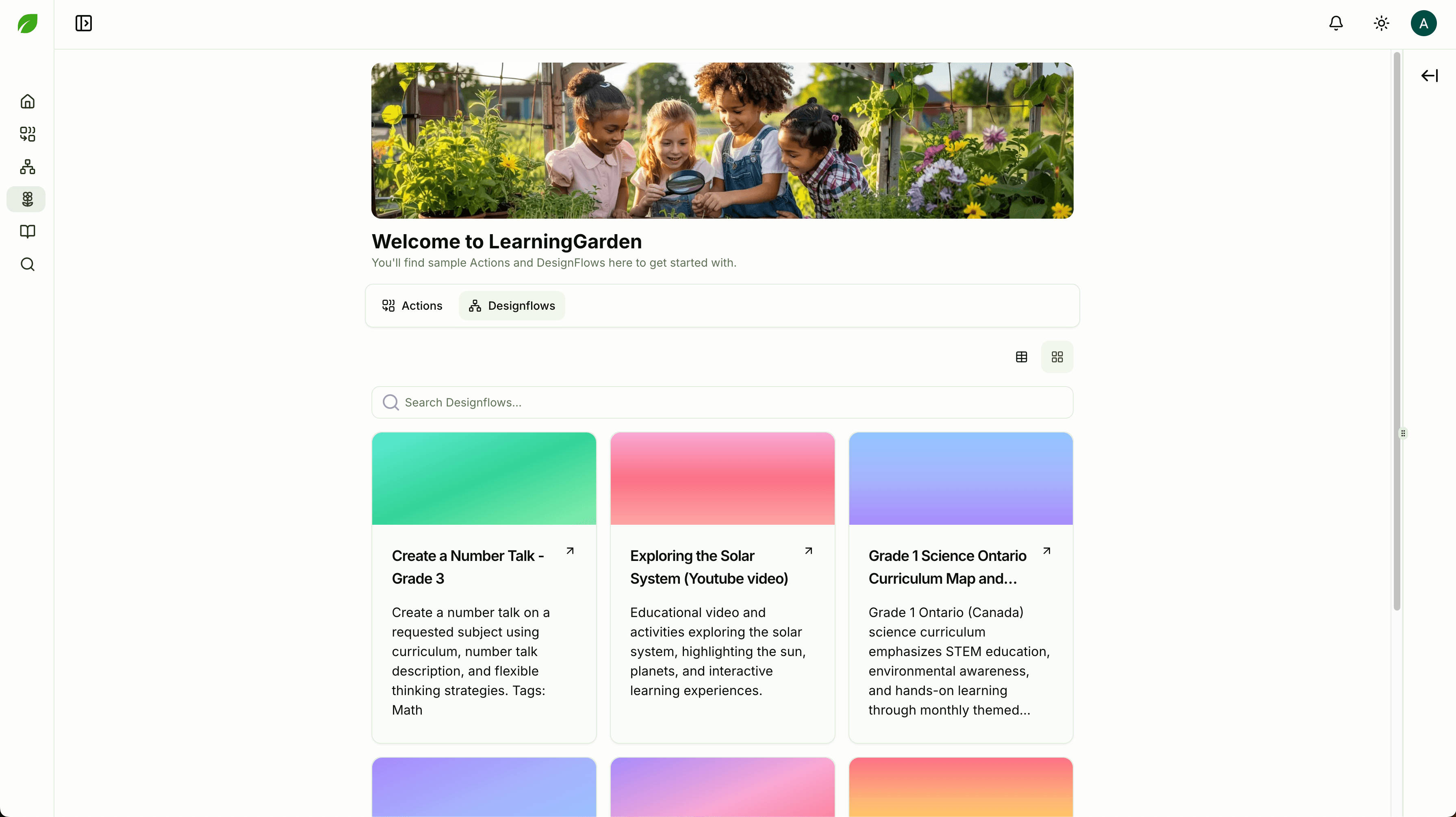 School garden in a courtyard